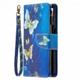Folio Cover Samsung Galaxy A32 5G Tasca Con Cerniera Per Farfalle