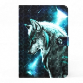 Custodia A Portafoglio Samsung Galaxy Tab S8 / Tab S7 Lupo In Ecopelle