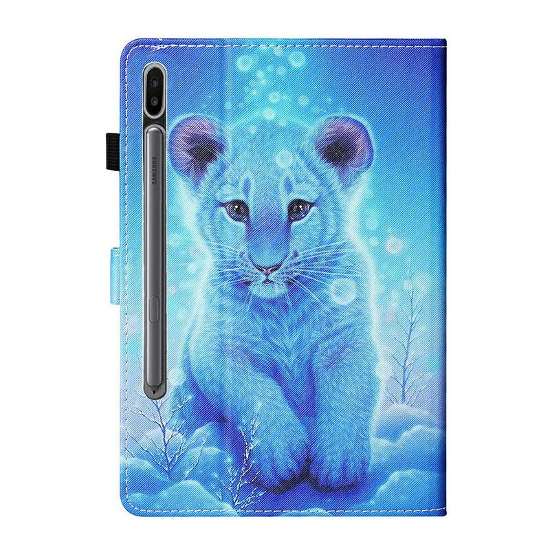 Custodia in pelle Samsung Galaxy Tab S8 / Tab S7 Cucciolo Di Tigre