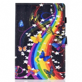 Custodia in pelle Samsung Galaxy Tab S8 / Tab S7 Farfalle Farfalle
