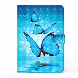 Custodia in pelle Samsung Galaxy Tab S8 / Tab S7 Farfalle In Ecopelle