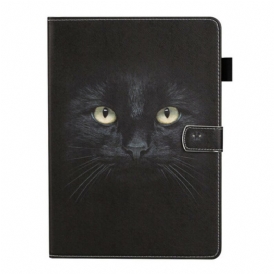 Custodia in pelle Samsung Galaxy Tab S8 / Tab S7 Gatto Nero