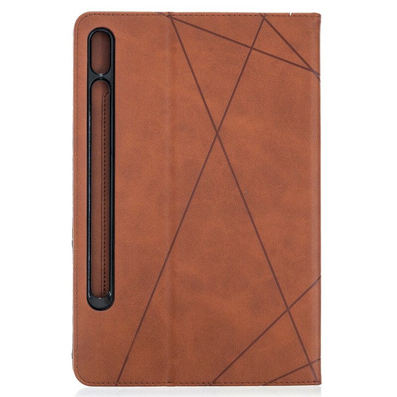 Custodia in pelle Samsung Galaxy Tab S8 / Tab S7 Geometria