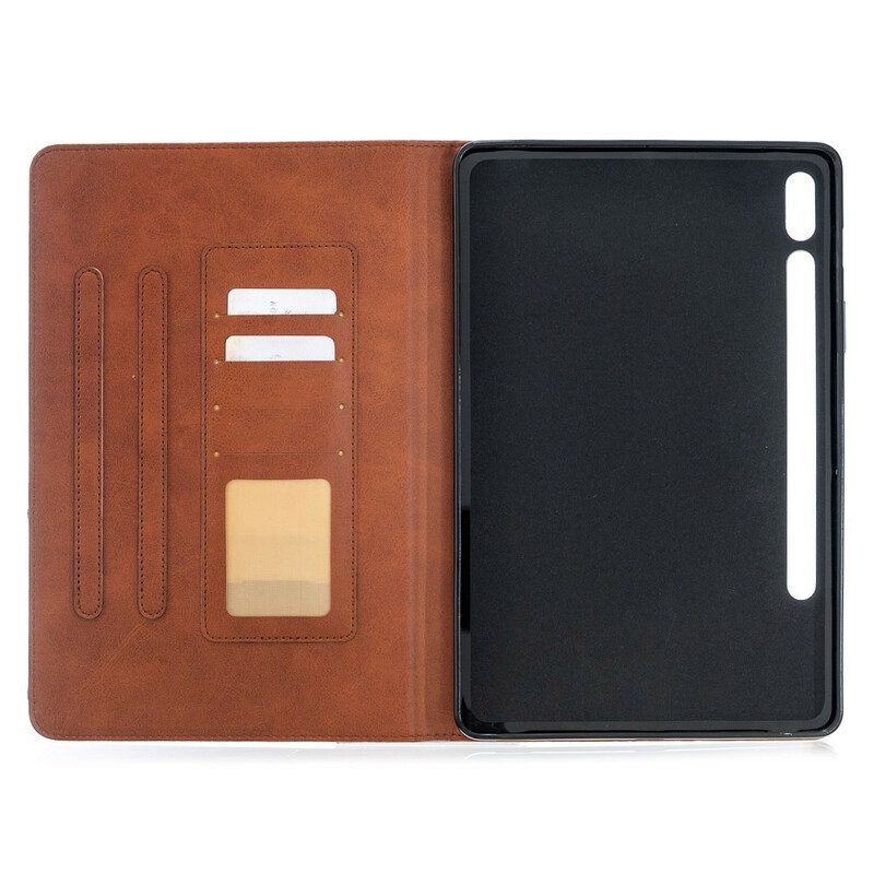 Custodia in pelle Samsung Galaxy Tab S8 / Tab S7 Geometria