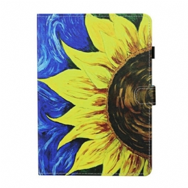 Custodia in pelle Samsung Galaxy Tab S8 / Tab S7 Girasole Dipinto