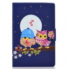 Custodia in pelle Samsung Galaxy Tab S8 / Tab S7 Gufi Divertenti