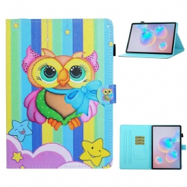 Custodia in pelle Samsung Galaxy Tab S8 / Tab S7 Gufo Scoppiato
