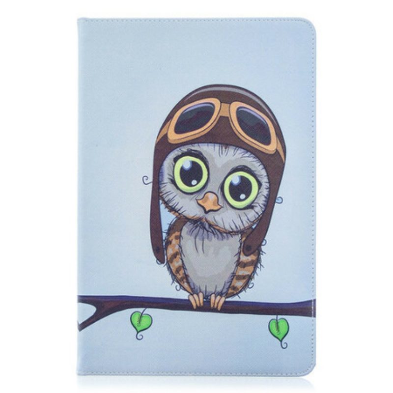 Custodia in pelle Samsung Galaxy Tab S8 / Tab S7 Gufo In Viaggio