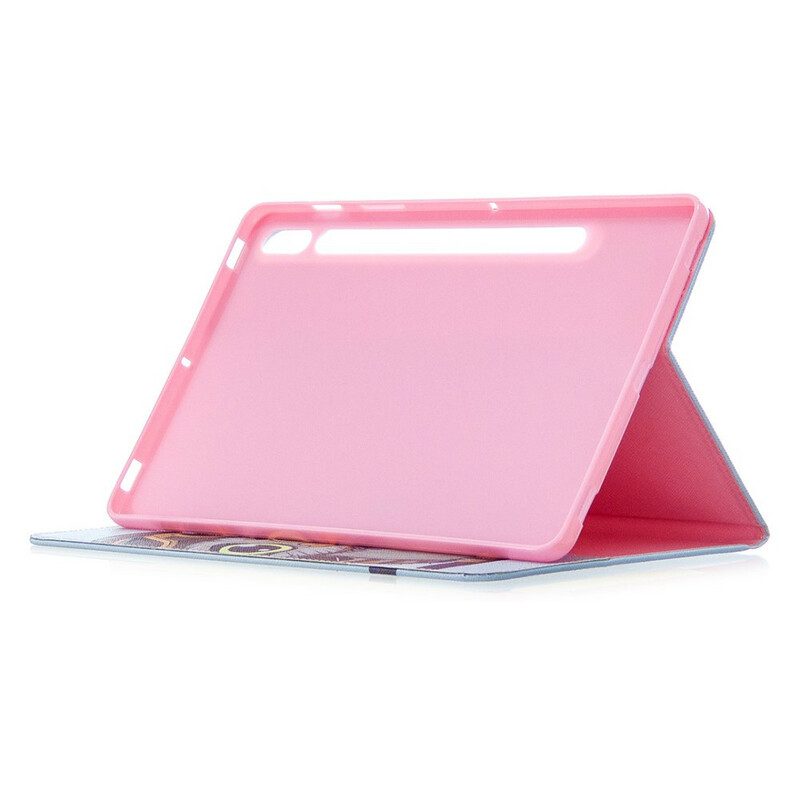 Custodia in pelle Samsung Galaxy Tab S8 / Tab S7 Gufo In Viaggio