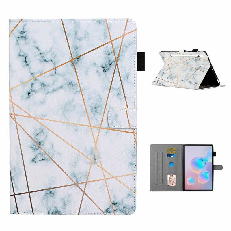 Custodia in pelle Samsung Galaxy Tab S8 / Tab S7 Marmo