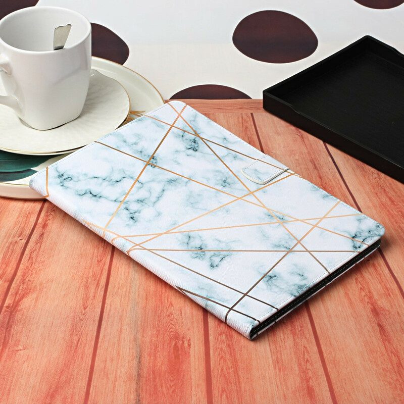 Custodia in pelle Samsung Galaxy Tab S8 / Tab S7 Marmo