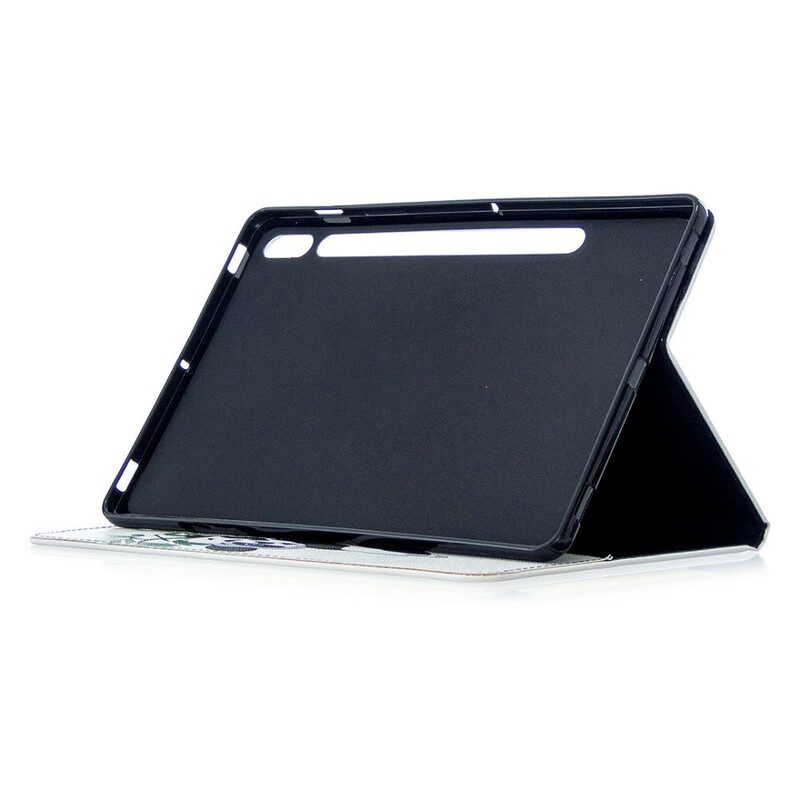 Custodia in pelle Samsung Galaxy Tab S8 / Tab S7 Motivo Con Stampa Panda