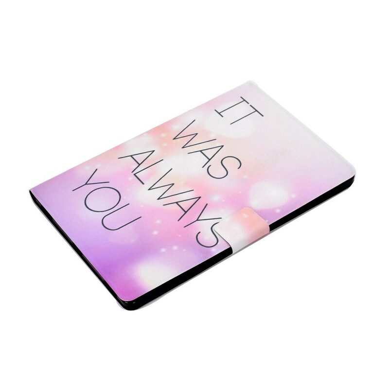 Custodia in pelle Samsung Galaxy Tab S8 / Tab S7 Sei Sempre Stato Tu