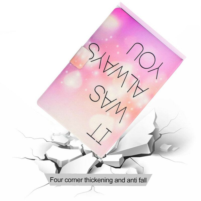 Custodia in pelle Samsung Galaxy Tab S8 / Tab S7 Sei Sempre Stato Tu