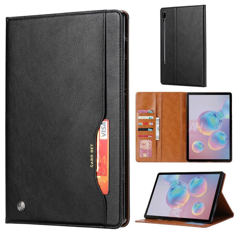 Custodia in pelle Samsung Galaxy Tab S8 / Tab S7 Set Di Carte