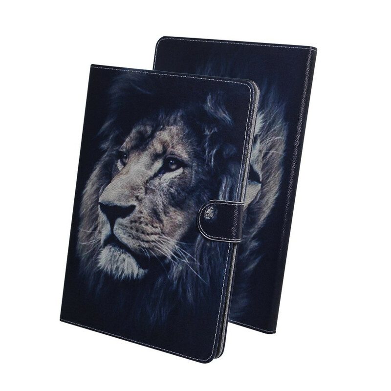 Custodia in pelle Samsung Galaxy Tab S8 / Tab S7 Testa Di Leone