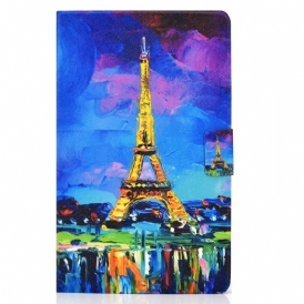 Custodia in pelle Samsung Galaxy Tab S8 / Tab S7 Torre Eiffel