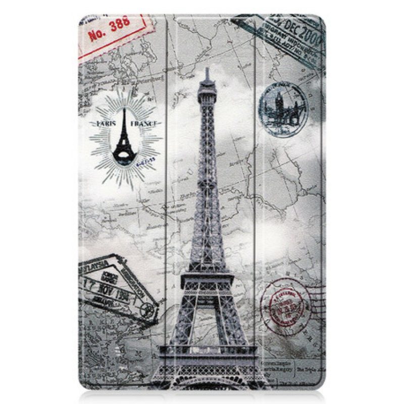 Custodia Samsung Galaxy Tab S8 / Tab S7 Porta Stilo Torre Eiffel