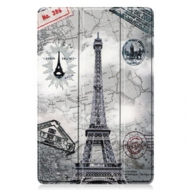 Custodia Samsung Galaxy Tab S8 / Tab S7 Porta Stilo Torre Eiffel