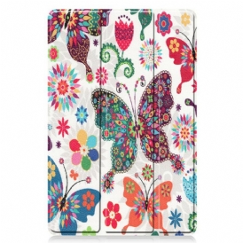 Custodia Samsung Galaxy Tab S8 / Tab S7 Portapenne Fiore Vintage