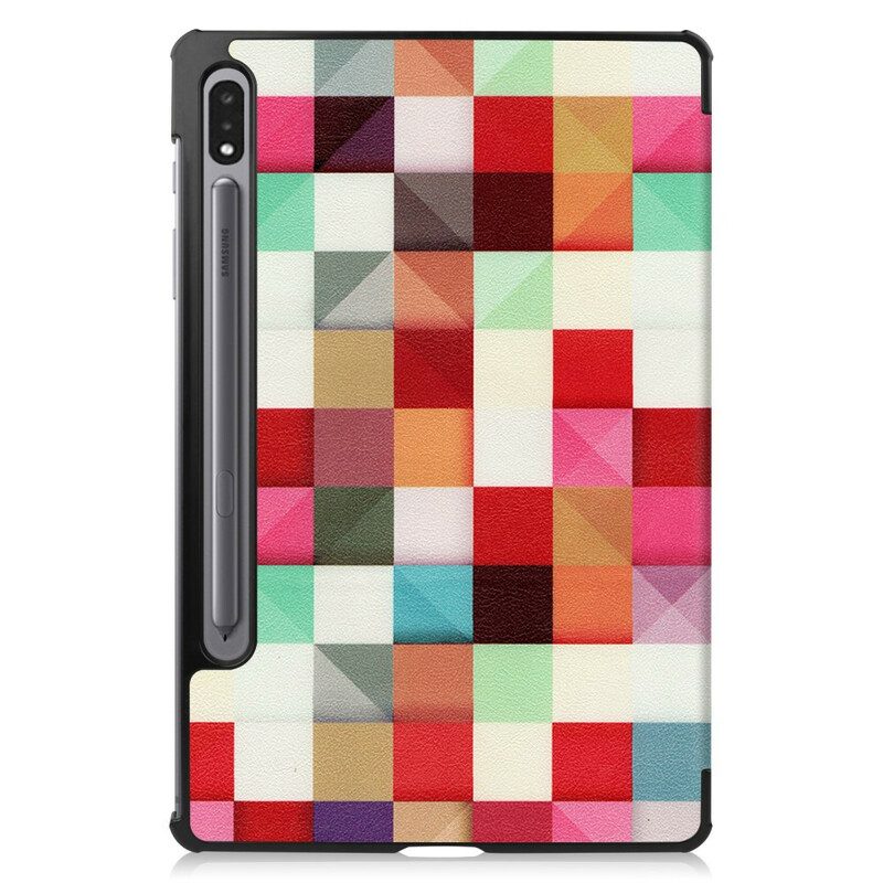 Custodia Samsung Galaxy Tab S8 / Tab S7 Portapenne In Mosaico