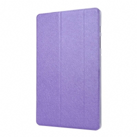 Custodia Samsung Galaxy Tab S8 / Tab S7 Trama Di Seta In Ecopelle