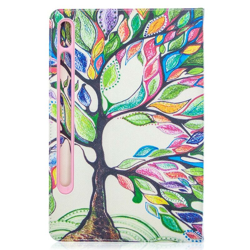Folio Cover Samsung Galaxy Tab S8 / Tab S7 Albero Colorato
