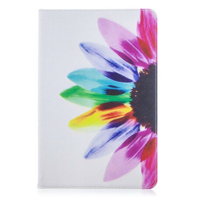 Folio Cover Samsung Galaxy Tab S8 / Tab S7 Fiore Dell'acquerello