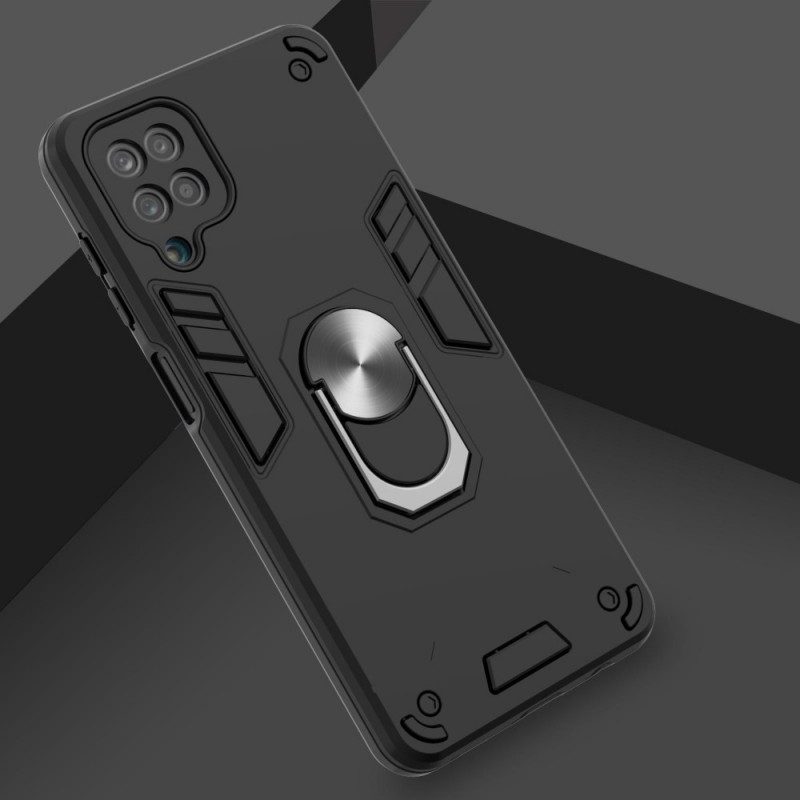 Cover Samsung Galaxy M12 / A12 Design Con Staffa Ad Anello