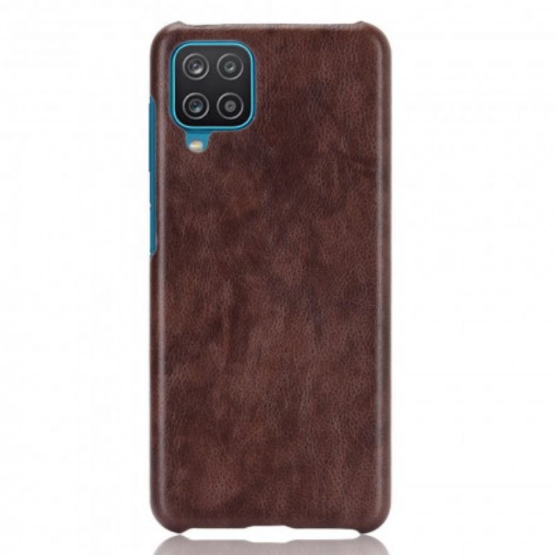 Cover Samsung Galaxy M12 / A12 Effetto Pelle Litchi