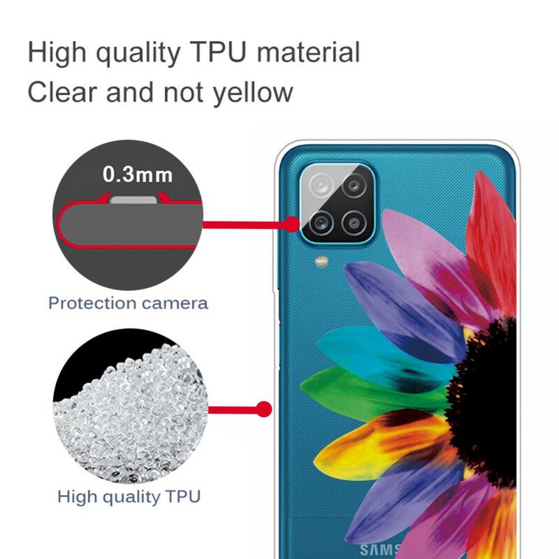 Cover Samsung Galaxy M12 / A12 Fiore Colorato