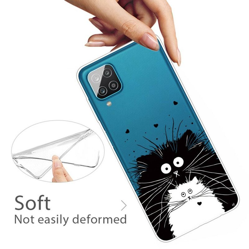 Cover Samsung Galaxy M12 / A12 Guarda I Gatti