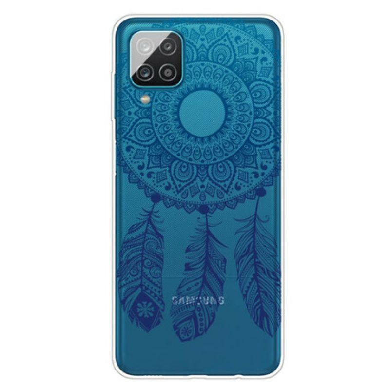 Cover Samsung Galaxy M12 / A12 Mandala A Fiore Singolo