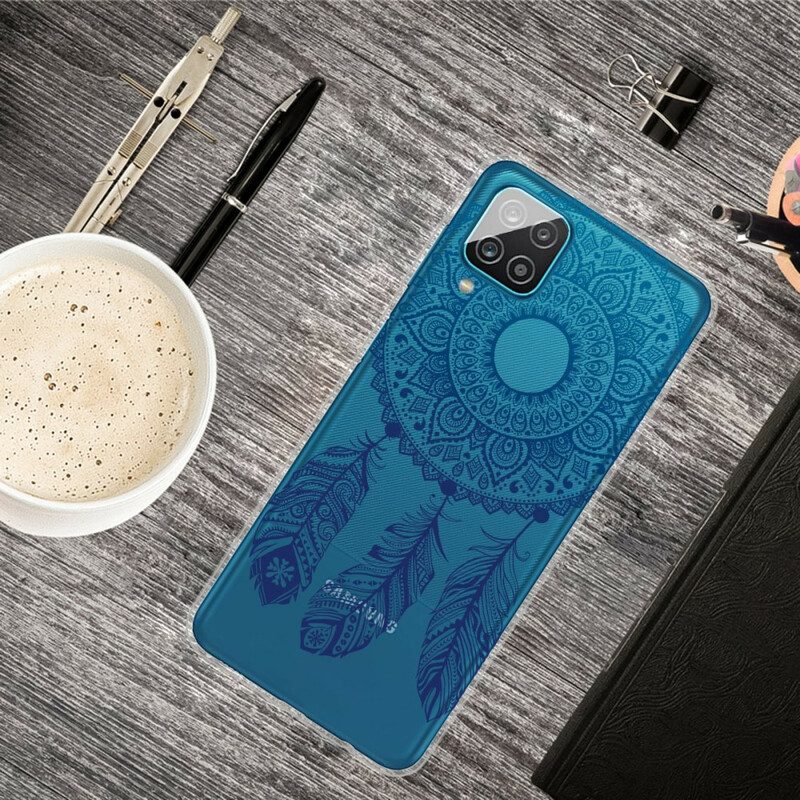 Cover Samsung Galaxy M12 / A12 Mandala A Fiore Singolo