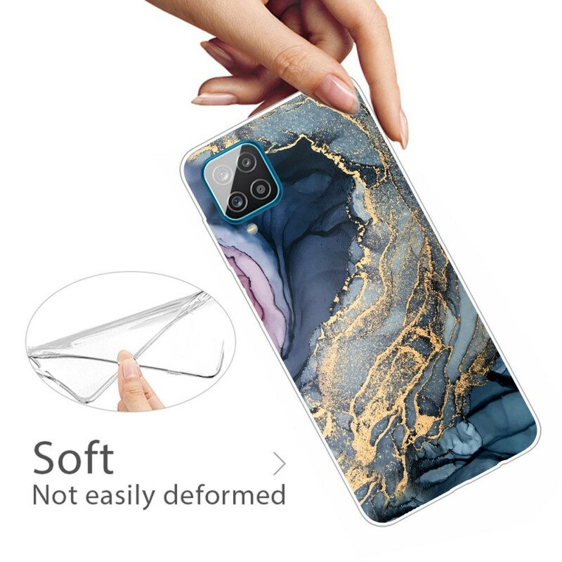 Cover Samsung Galaxy M12 / A12 Marmo Colorato
