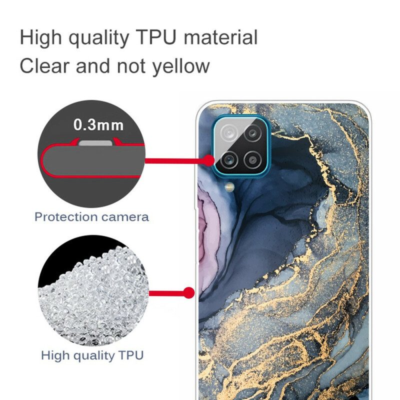 Cover Samsung Galaxy M12 / A12 Marmo Colorato