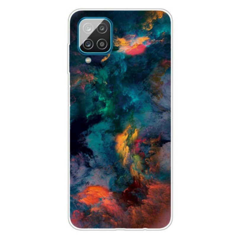 Cover Samsung Galaxy M12 / A12 Nuvole Colorate