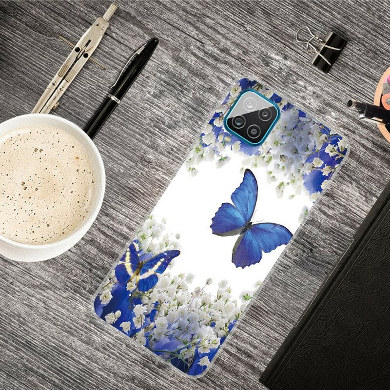 Cover Samsung Galaxy M12 / A12 Progettare Farfalle