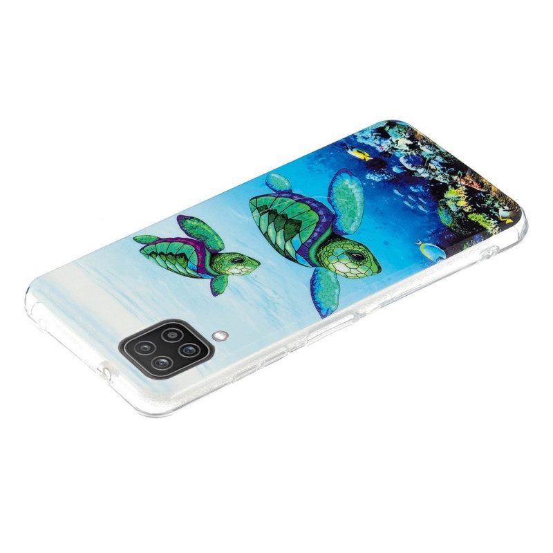 Cover Samsung Galaxy M12 / A12 Tartarughe Fluorescenti