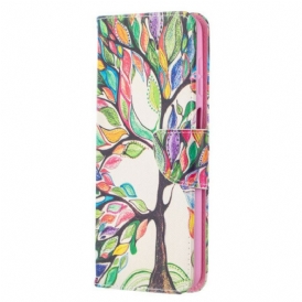 Custodia A Portafoglio Samsung Galaxy M12 / A12 Albero Colorato
