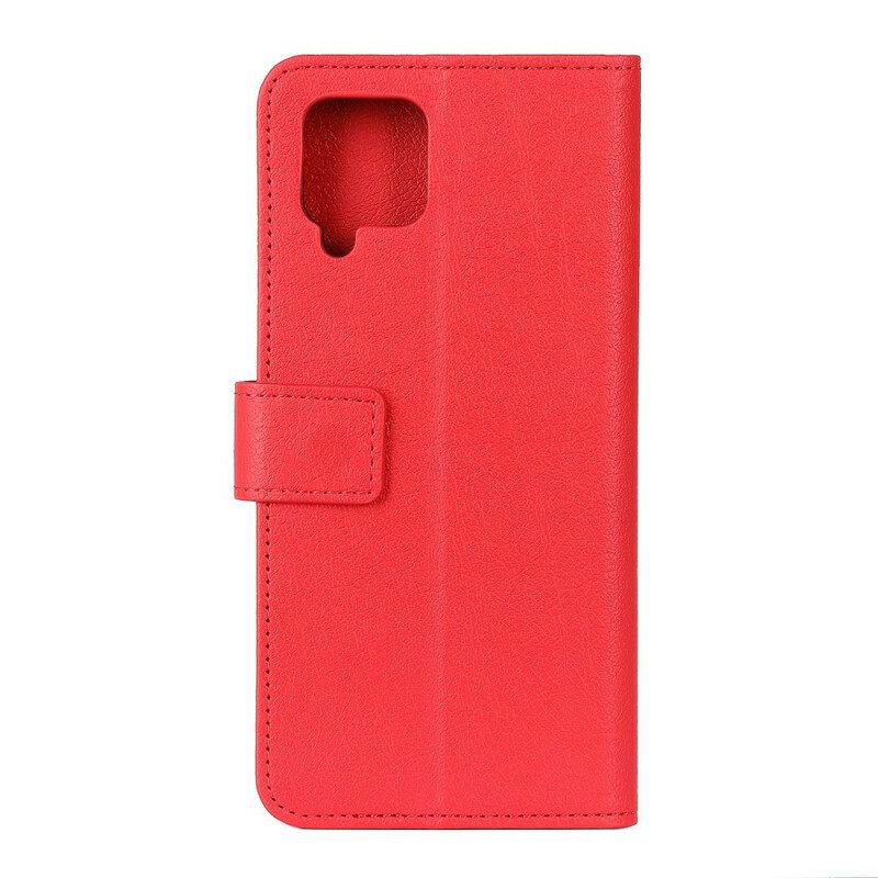 Custodia in pelle Samsung Galaxy M12 / A12 Classico Effetto Pelle