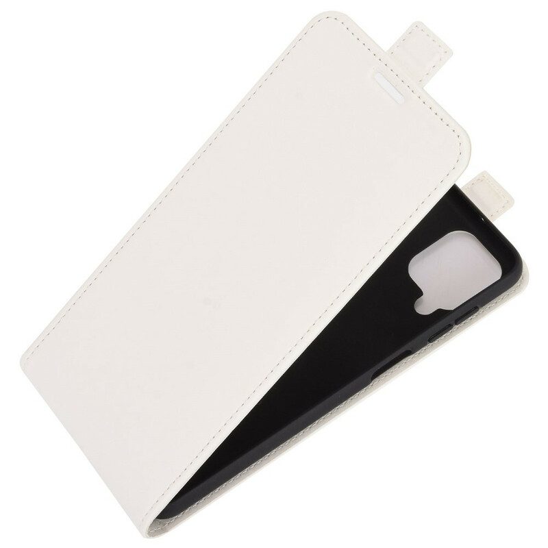Custodia in pelle Samsung Galaxy M12 / A12 Folio Cover Patta Verticale Effetto Pelle