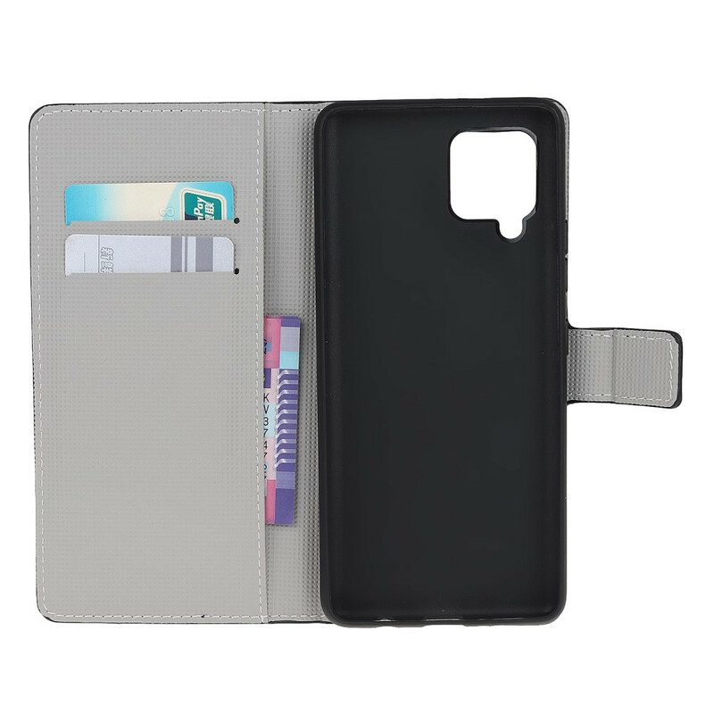 Custodia in pelle Samsung Galaxy M12 / A12 Non Toccare Il Mio Cellulare