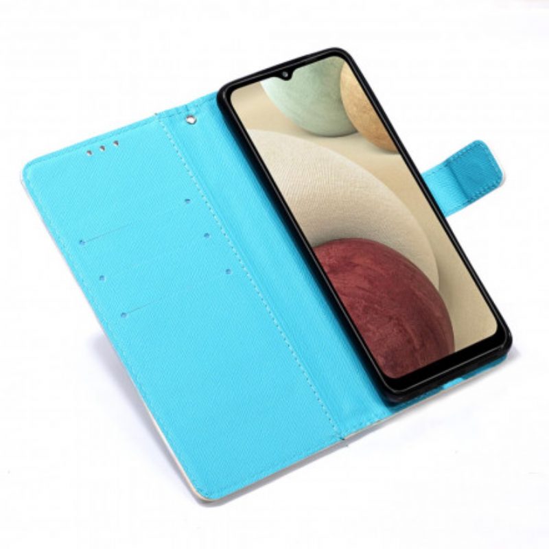 Custodia in pelle Samsung Galaxy M12 / A12 Signorina Gufo