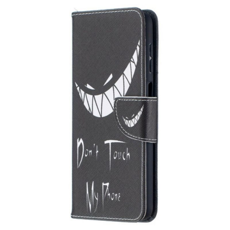 Custodia in pelle Samsung Galaxy M12 / A12 Telefono Del Diavolo