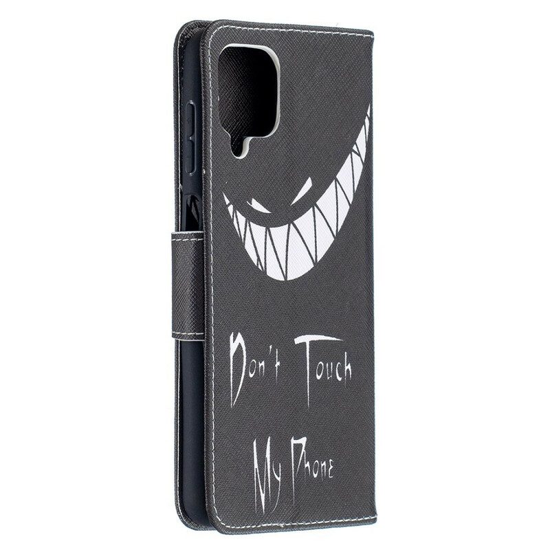 Custodia in pelle Samsung Galaxy M12 / A12 Telefono Del Diavolo