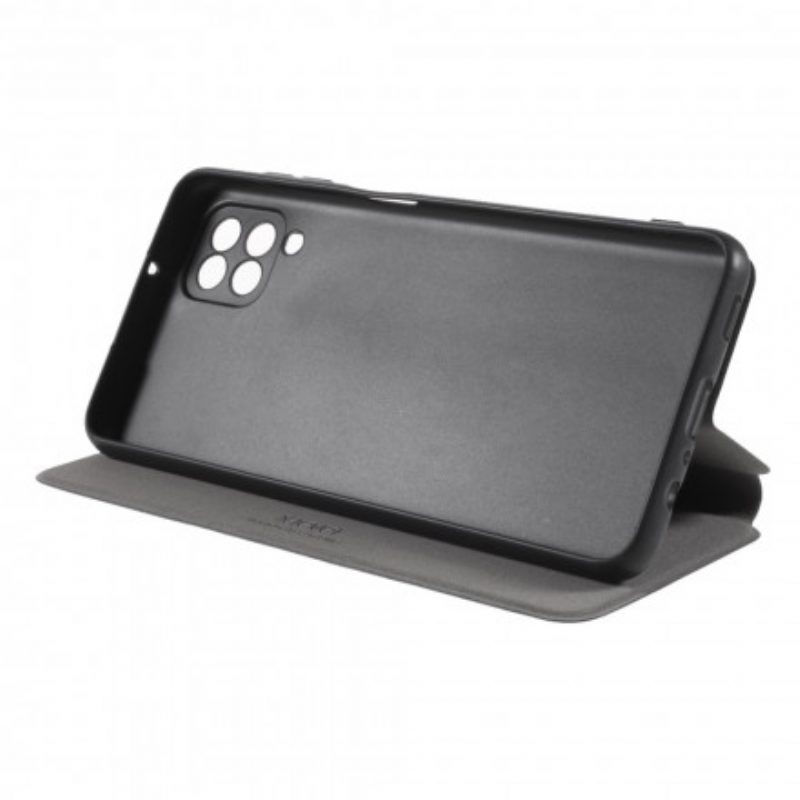 Folio Cover Samsung Galaxy M12 / A12 Custodia in pelle Serie Premium Livello X