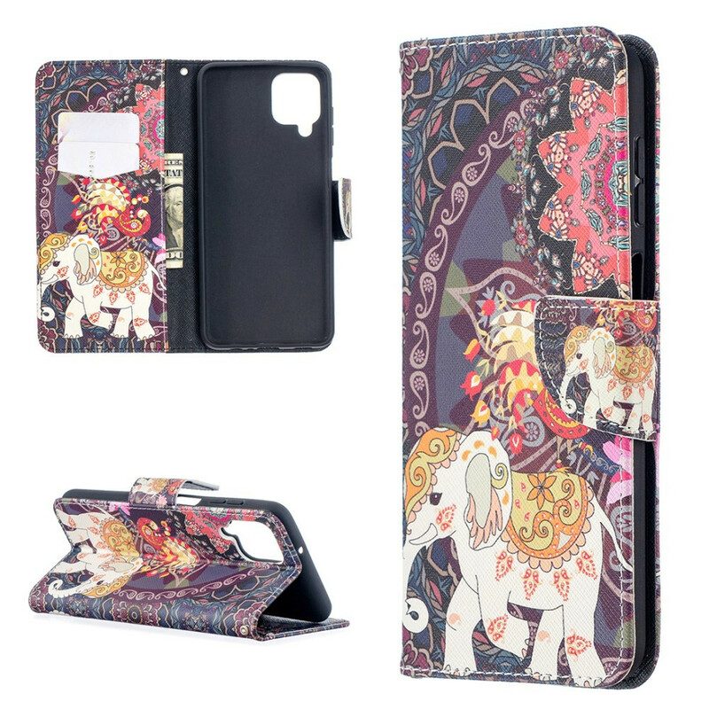 Folio Cover Samsung Galaxy M12 / A12 Elefante Indiano