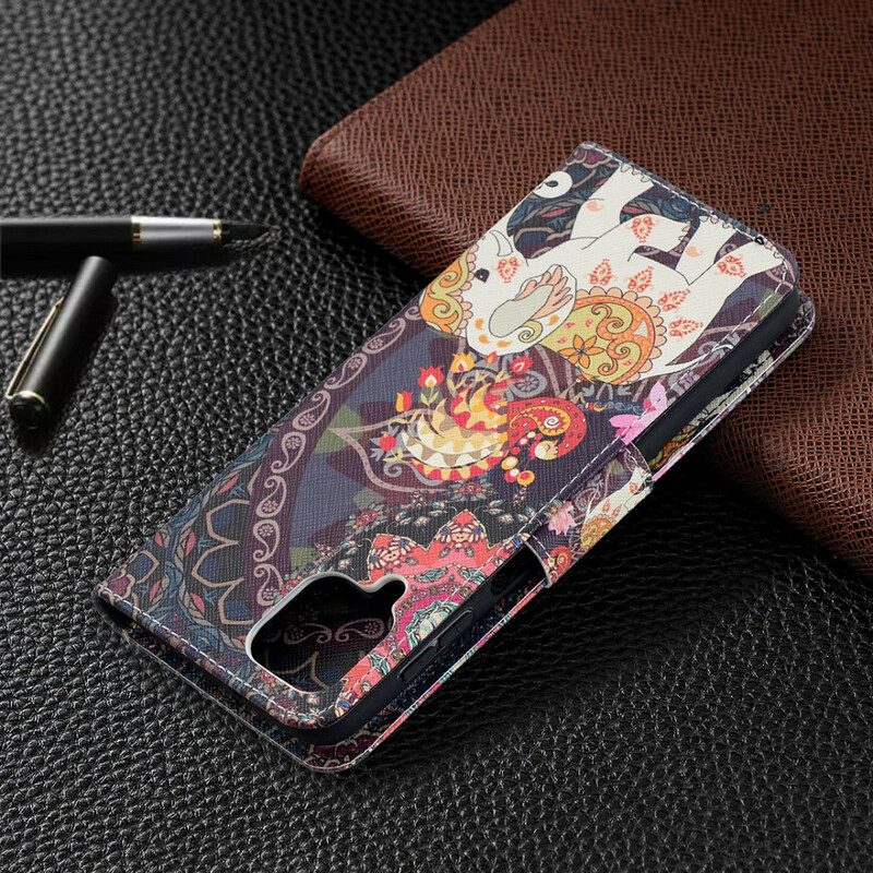 Folio Cover Samsung Galaxy M12 / A12 Elefante Indiano