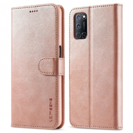 Custodia A Portafoglio Oppo Find X3 Lite Lc.imeeke Effetto Pelle